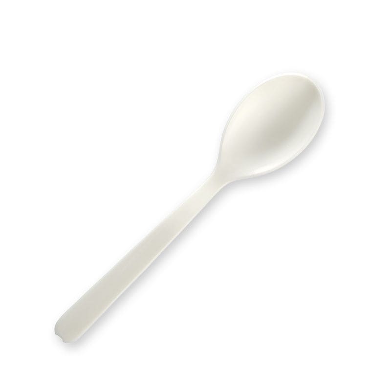 BioPak 10cm (4") White PLA Teaspoon 2000pc