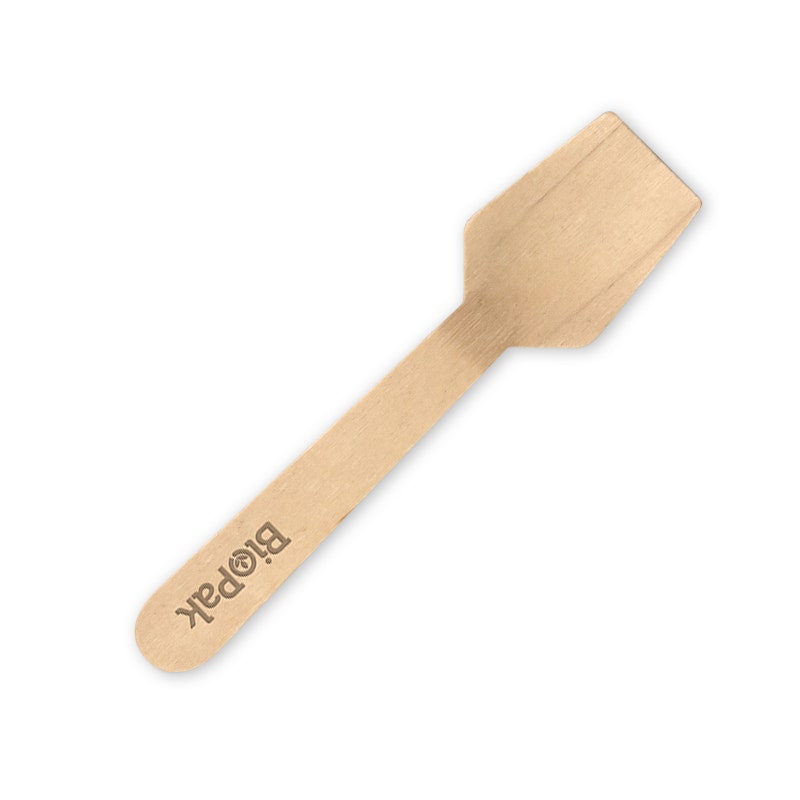 BioPak 10cm Wood Ice Cream Spoon 2000pc