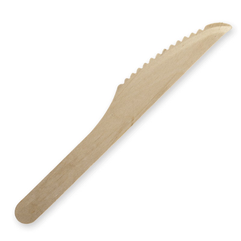 BioPak 16cm Unbranded Wood Knife Bulk Pack 2000pc
