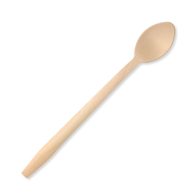 BioPak 20cm Wood Tall Teaspoon 1000pc