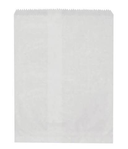 8 Long Flat Bag - White 500pc/pk