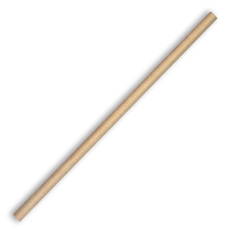 BioPak 6mm Kraft Regular Paper Straw 2500pc