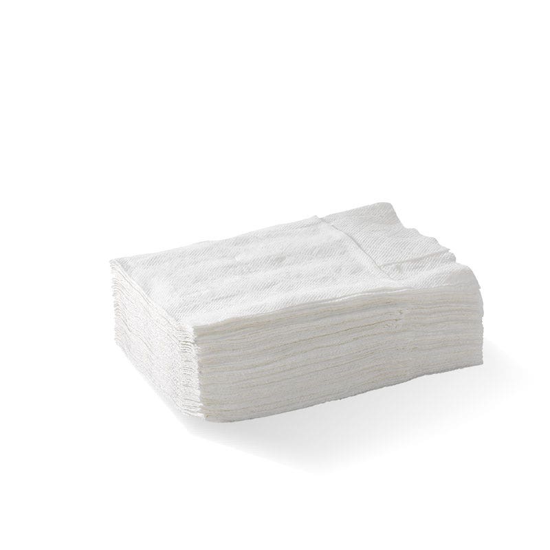 BioPak White 1-Ply Compact Dispenser Napkin (D Fold) 5000pc
