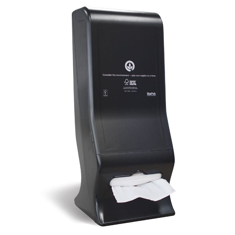 BioPak Large Single Saver BioDispenser Table Top/Wall Mounted 4pc