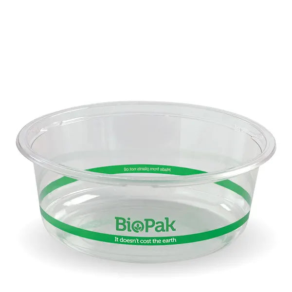 BioPak 600ml Clear Wide Bowl 600pc