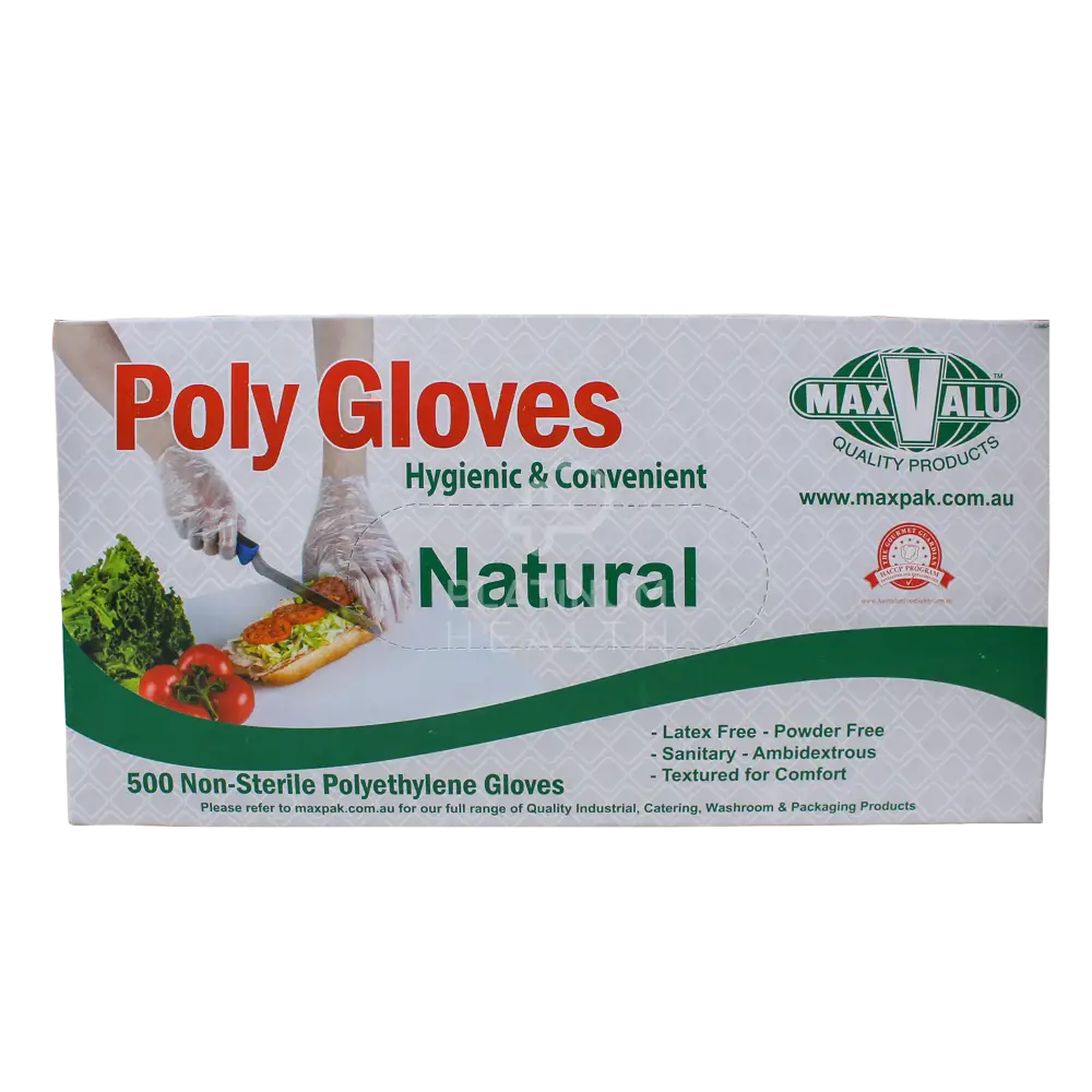 Poly Gloves Non-Sterile Polyethylene Clear 12box/ctn