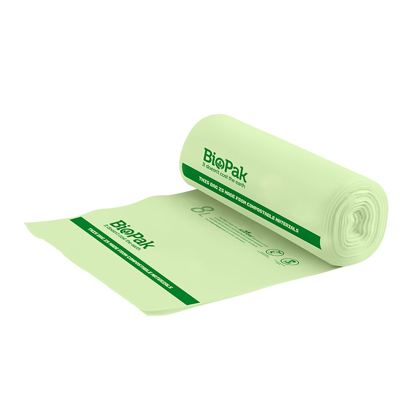 BioPak 8L Green Bin Liner 1000pc
