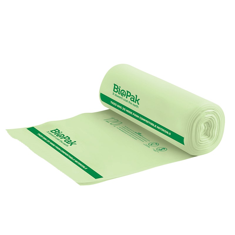 BioPak 120L Green Bin Liner 144pc