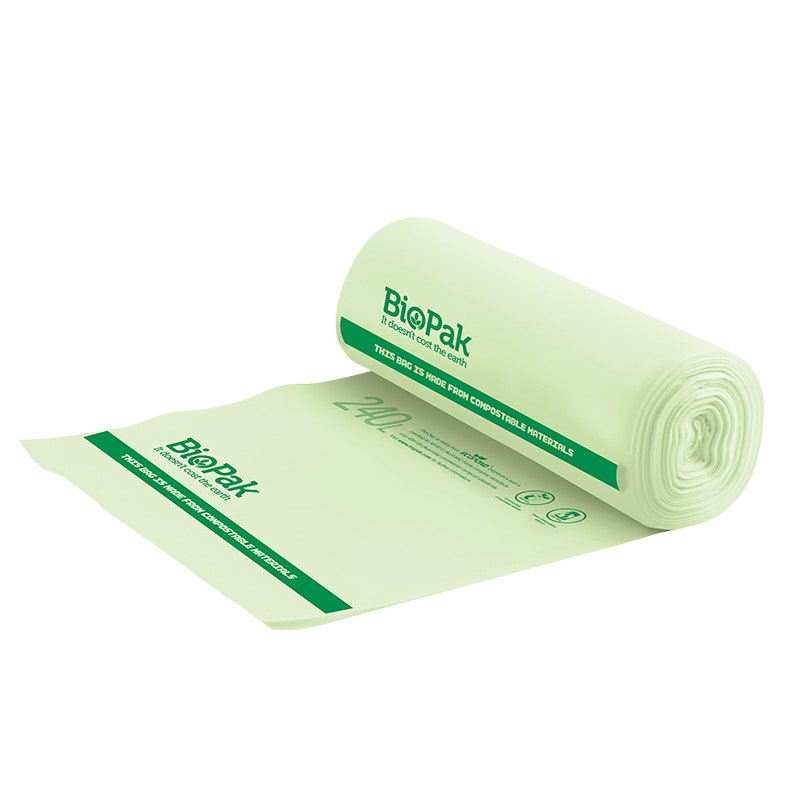 BioPak 240L Green Bin Liner 144pc