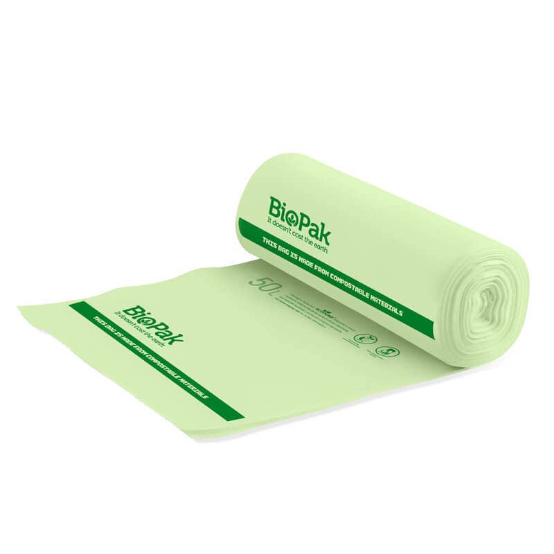 BioPak 50L Green Bin Liner 540pc