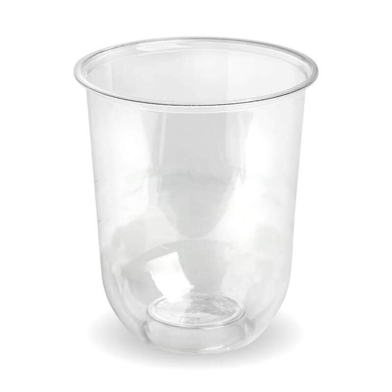 BioPak 250ml Unbranded Clear U Shaped Cold Drink Cup 1000pc
