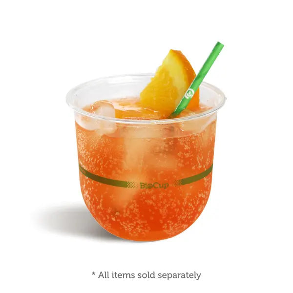 BioPack 360ml Clear U Shaped Cold Drink Cup 1000pc