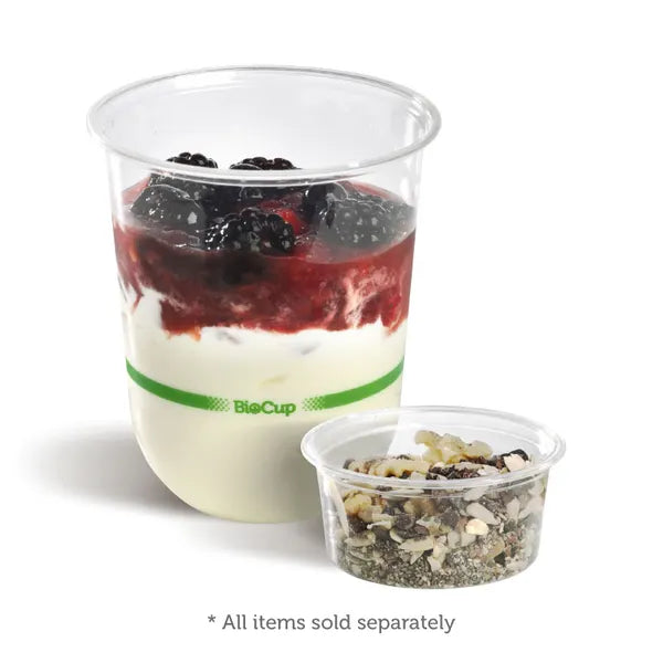 BioPak 500ml Clear U Shaped Cold Drink Cup 1000pc