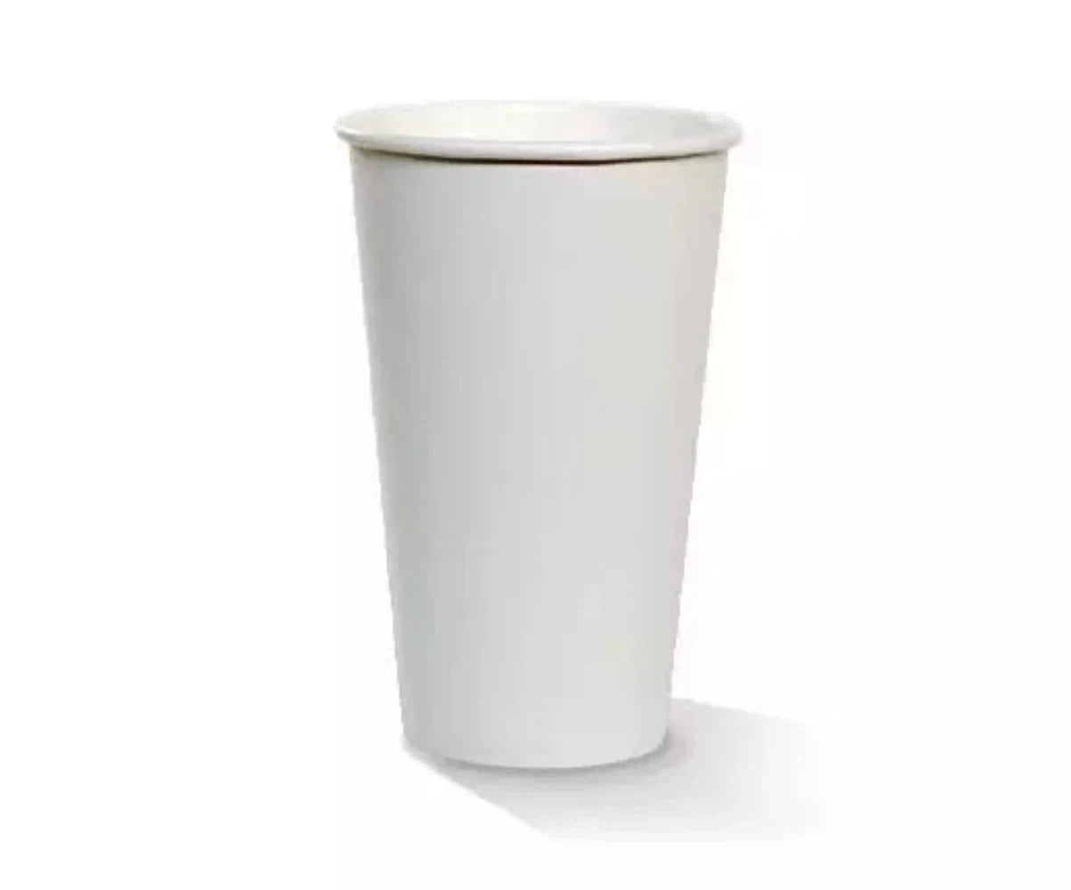 8-12oz PE Coated Single Wall Paper Coffee Cup/ White 1000pc