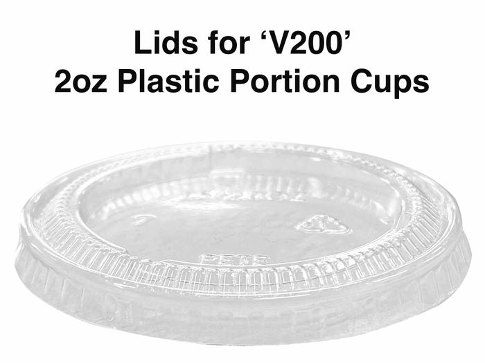 Round Lid (fit 2oz Portion Cup) 100-2400pcs